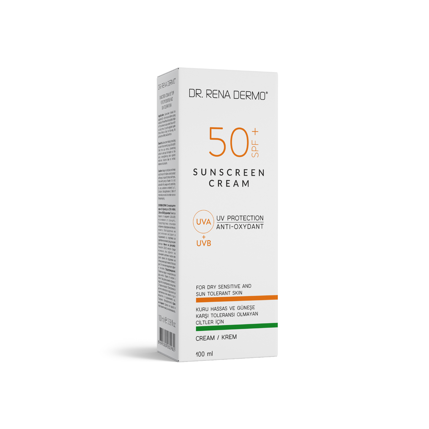 DR. RENA DERMO 50+ SPF Sonnenschutzcreme UVA UVB für trockene sensible Haut 100ml