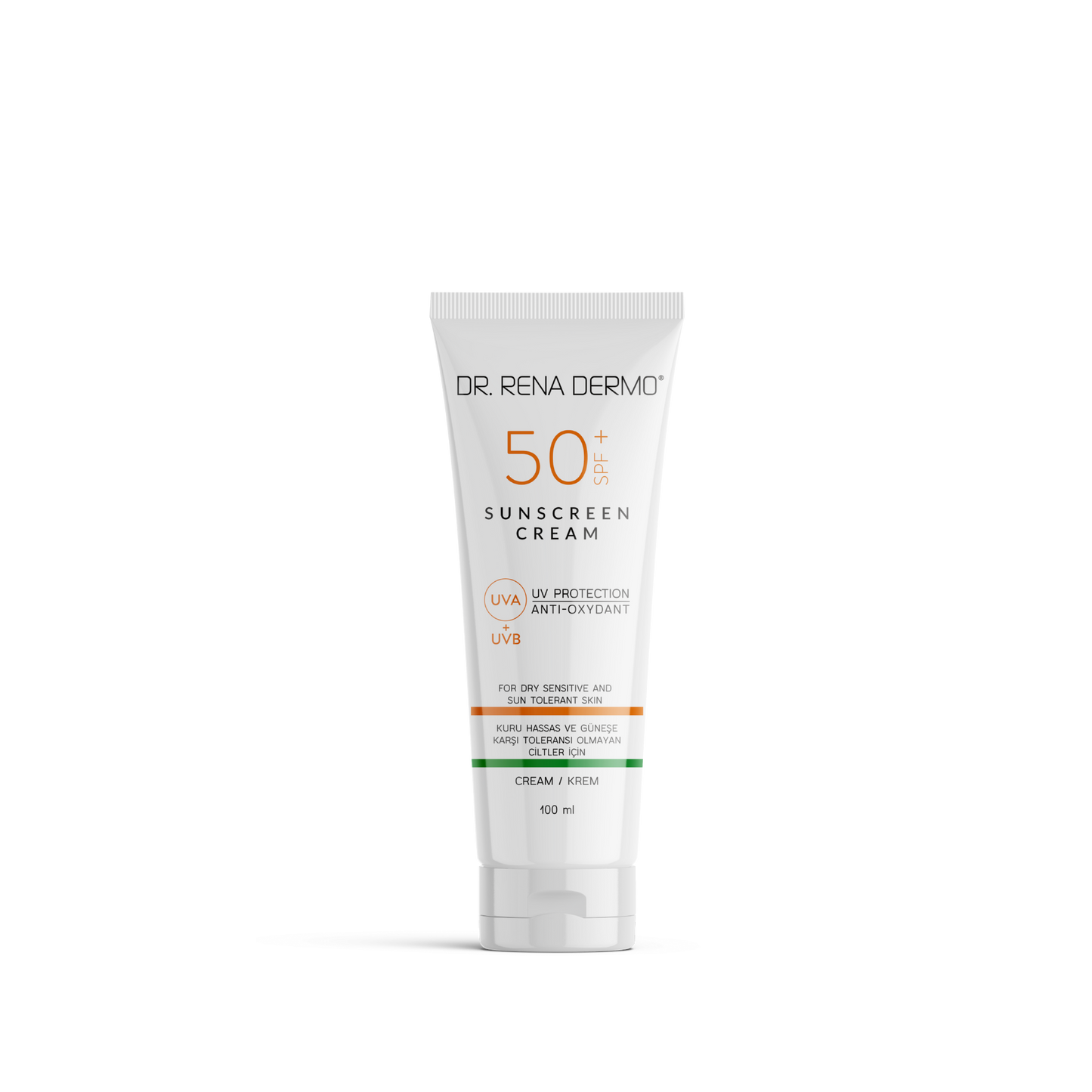 DR. RENA DERMO 50+ SPF Sonnenschutzcreme UVA UVB für trockene sensible Haut 100ml