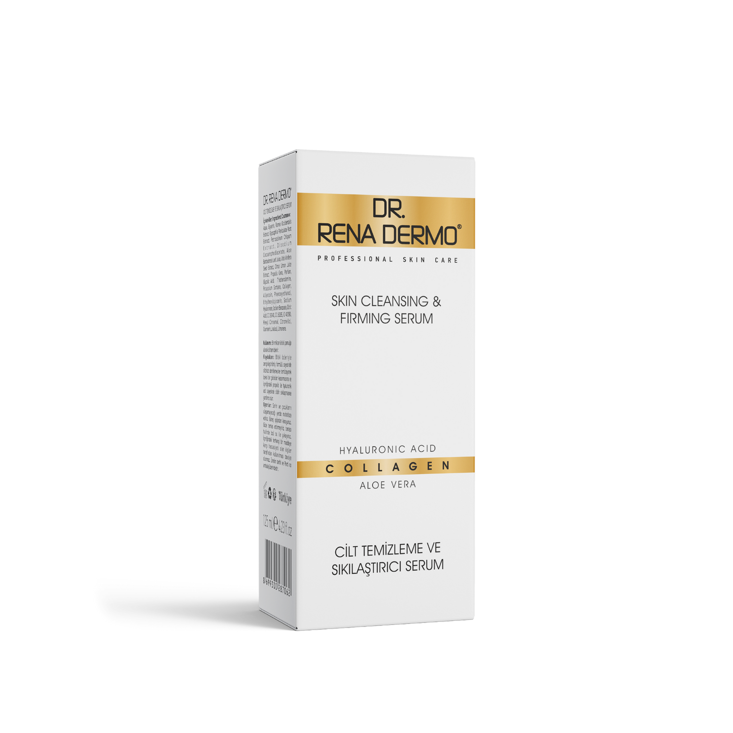 DR. RENA DERMO Professionelles Hautreinigungs- und Straffungsserum mit Hyaluronsäure und Kollagen 125ml