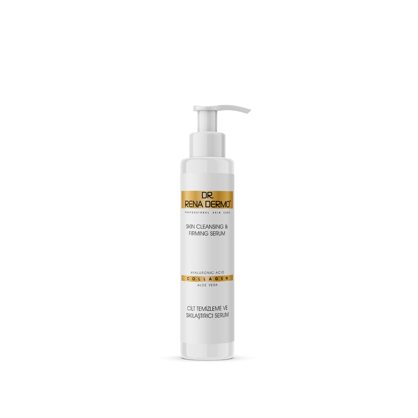 DR. RENA DERMO Professionelles Hautreinigungs- und Straffungsserum mit Hyaluronsäure und Kollagen 125ml
