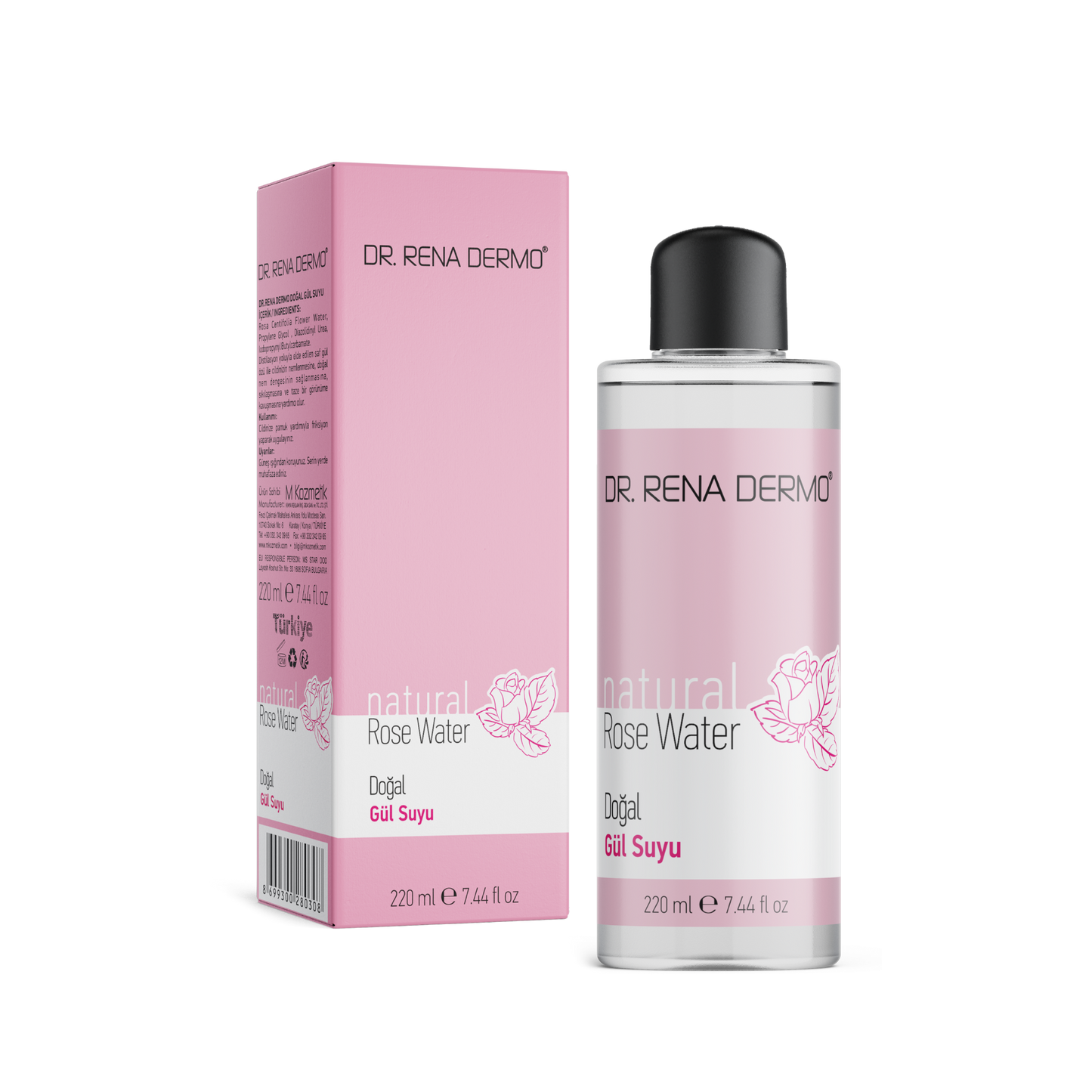 Dr. Rena Dermo Natürliches Rosenwasser - 220ml