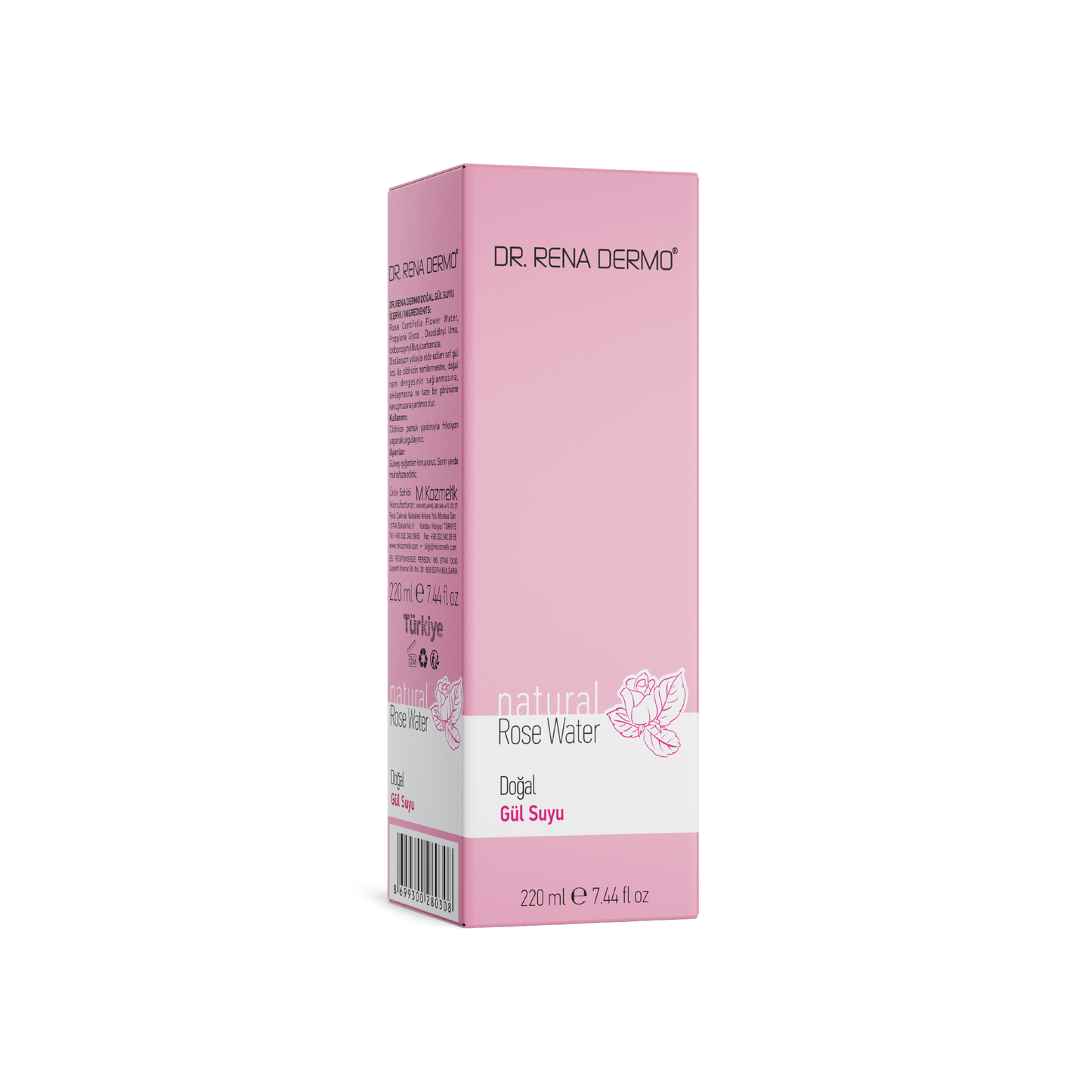 Dr. Rena Dermo Natürliches Rosenwasser - 220ml