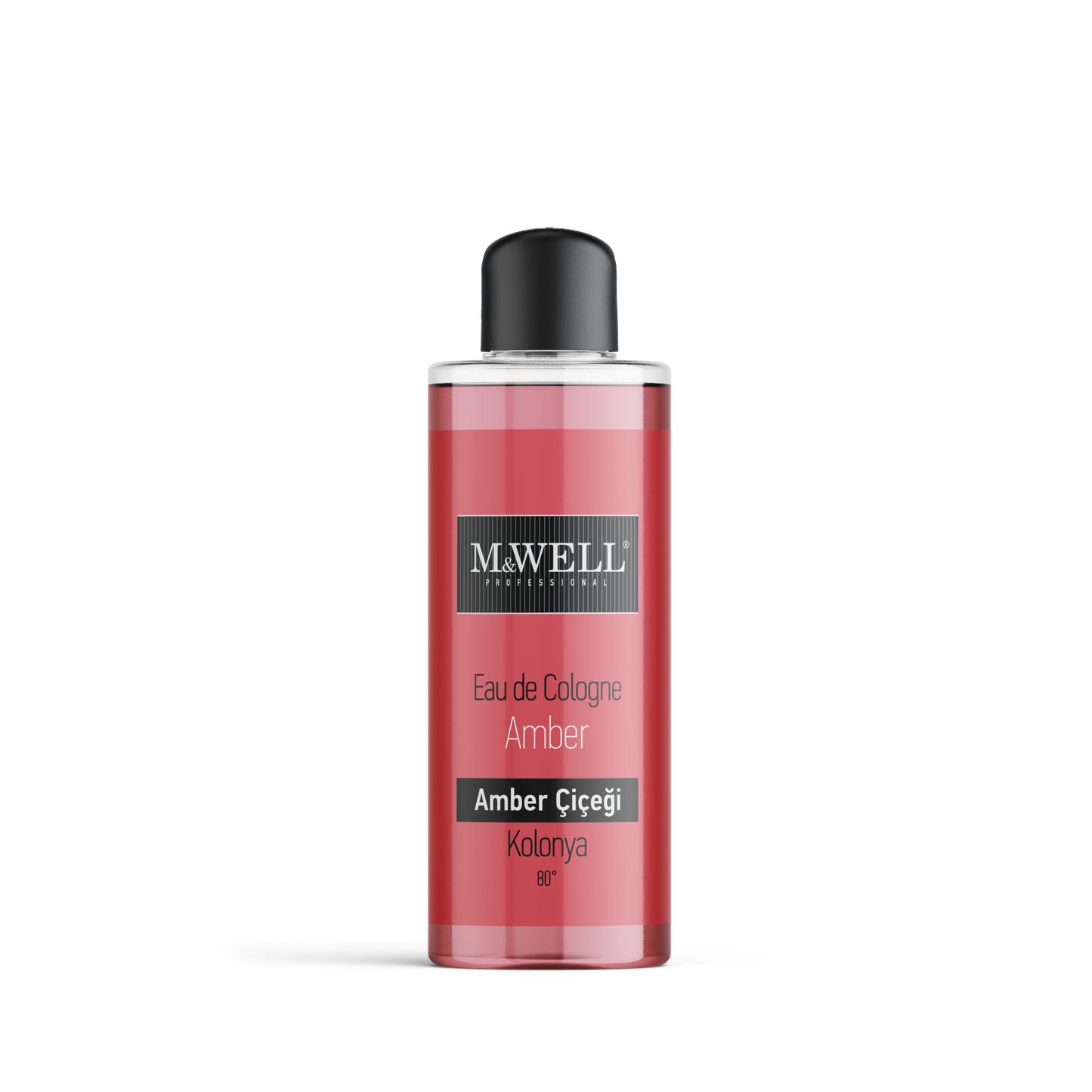 M&WELL Eau de Cologne Kolonya Amber Bernstein 80° 220ml