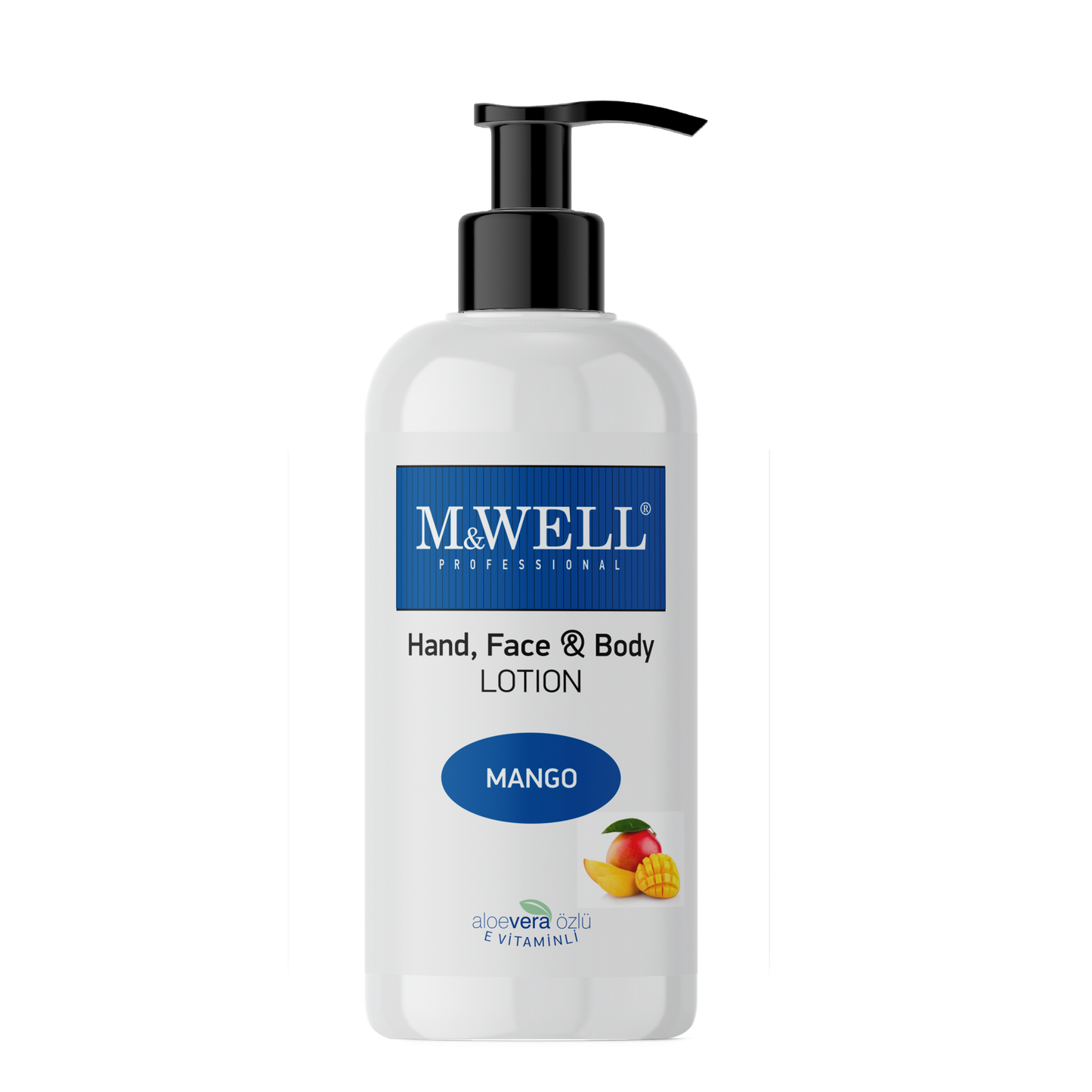 M&WELL Hand Gesicht Körperlotion mit Mango 400ml