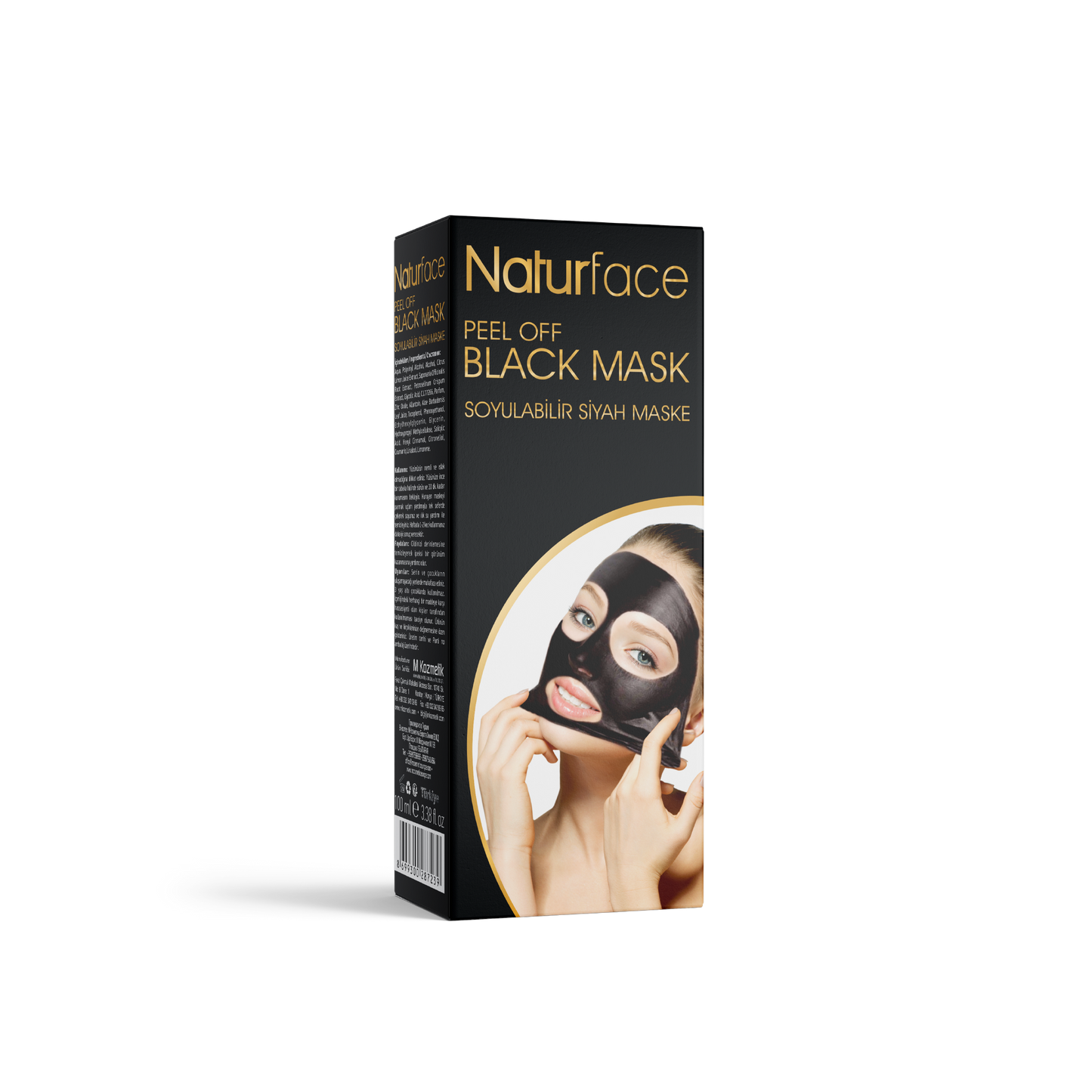 NATURFACE Peel-Off Schwarze Maske Porentiefe Reinigung & Mitesserentferner 100ml