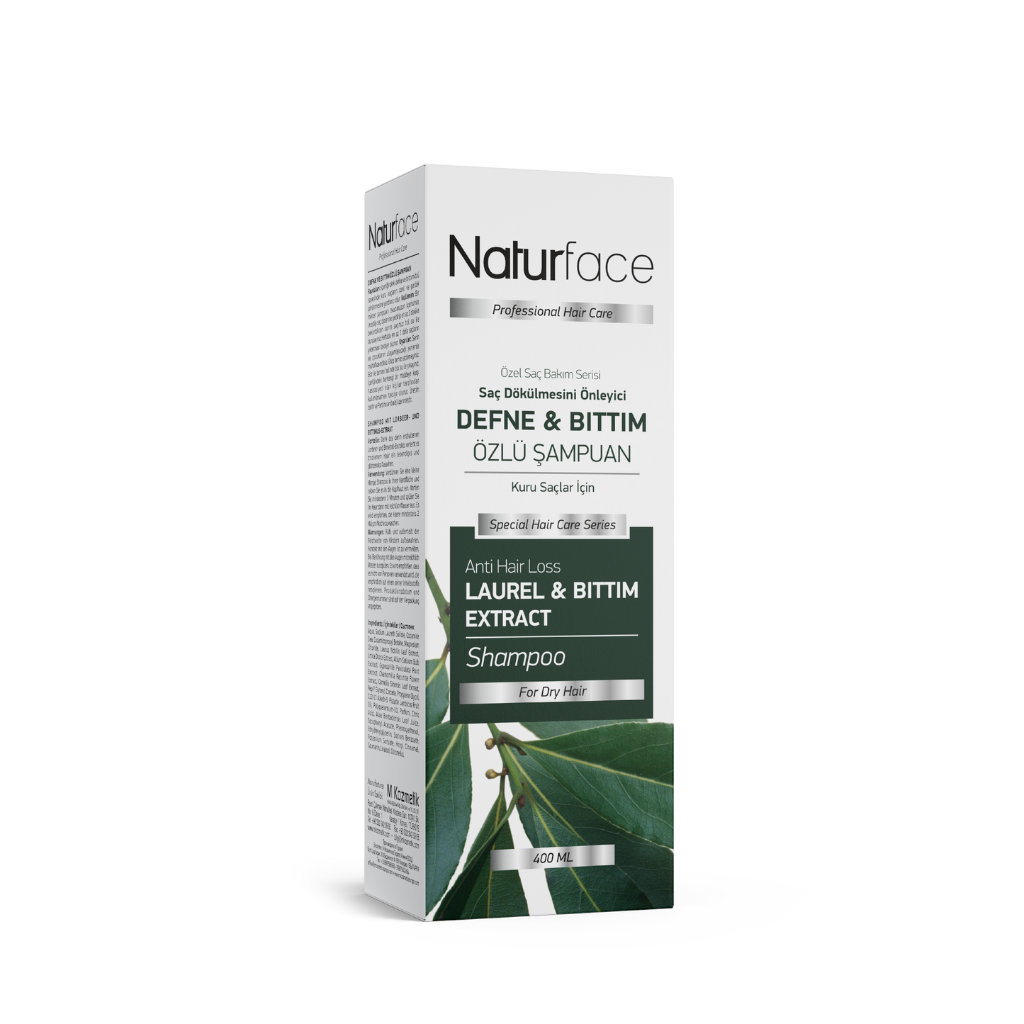 NATURFACE Spezialshampoo mit Lorbeer Bittim für trockenes Haar 400ml