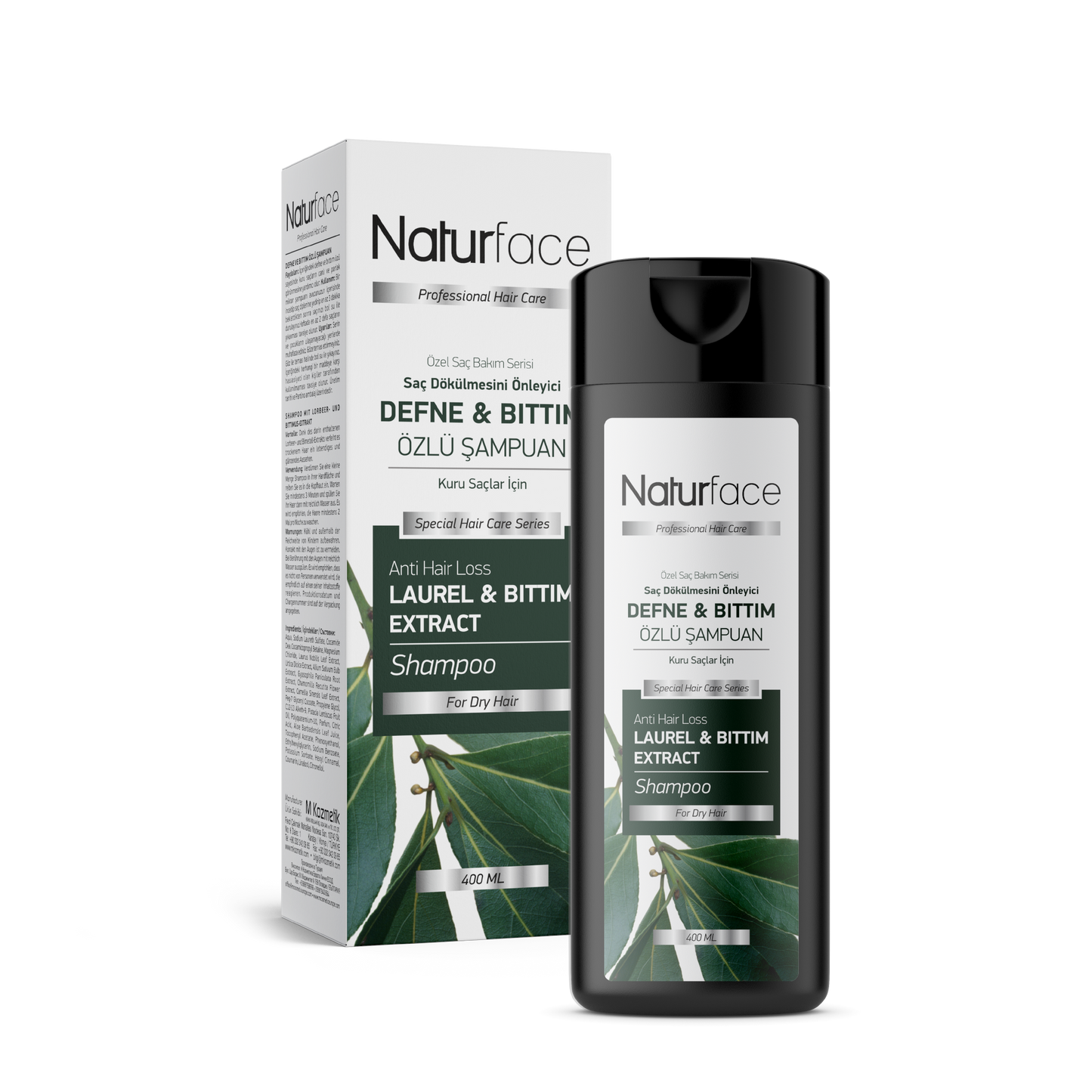 NATURFACE Spezialshampoo mit Lorbeer Bittim für trockenes Haar 400ml
