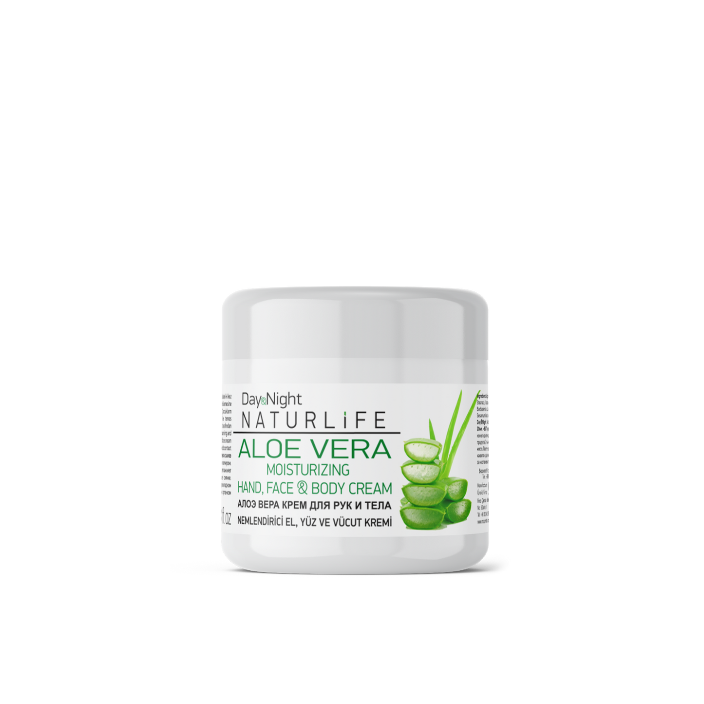 NATURLIFE Aloe Vera Feuchtigkeitscreme - Für Hände, Gesicht & Körper - 20ml
