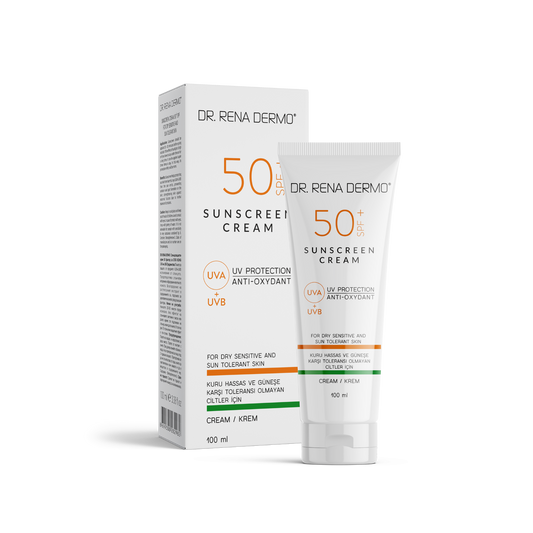 DR. RENA DERMO 50+ SPF Sonnenschutzcreme UVA UVB für trockene sensible Haut 100ml