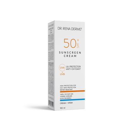DR. RENA DERMO 50+ SPF Sonnencreme UVA UVB Schutz für fettige Haut 100ml