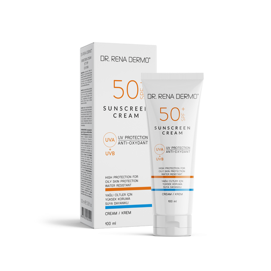 DR. RENA DERMO 50+ SPF Sonnencreme UVA UVB Schutz für fettige Haut 100ml