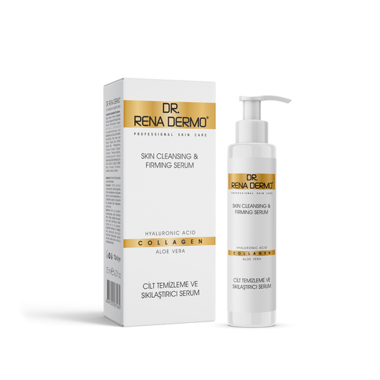 DR. RENA DERMO Professionelles Hautreinigungs- und Straffungsserum mit Hyaluronsäure und Kollagen 125ml