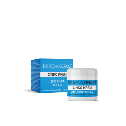 DR. RENA DERMO Zinkcreme mit Aloe Vera, Salicylsäure und Glycolsäure für strahlende Haut  (20ml)