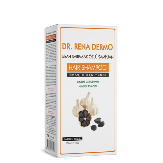 DR. RENA DERMO Shampoo mit Schwarzer Knoblauchextrakten gegen Haarausfall 300ml