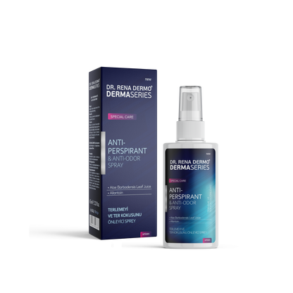 DR. RENA DERMO Anti Geruch Spray Kompaktes Taschenformat für effektiven Schutz gegen Schweiß und Geruch 65ml