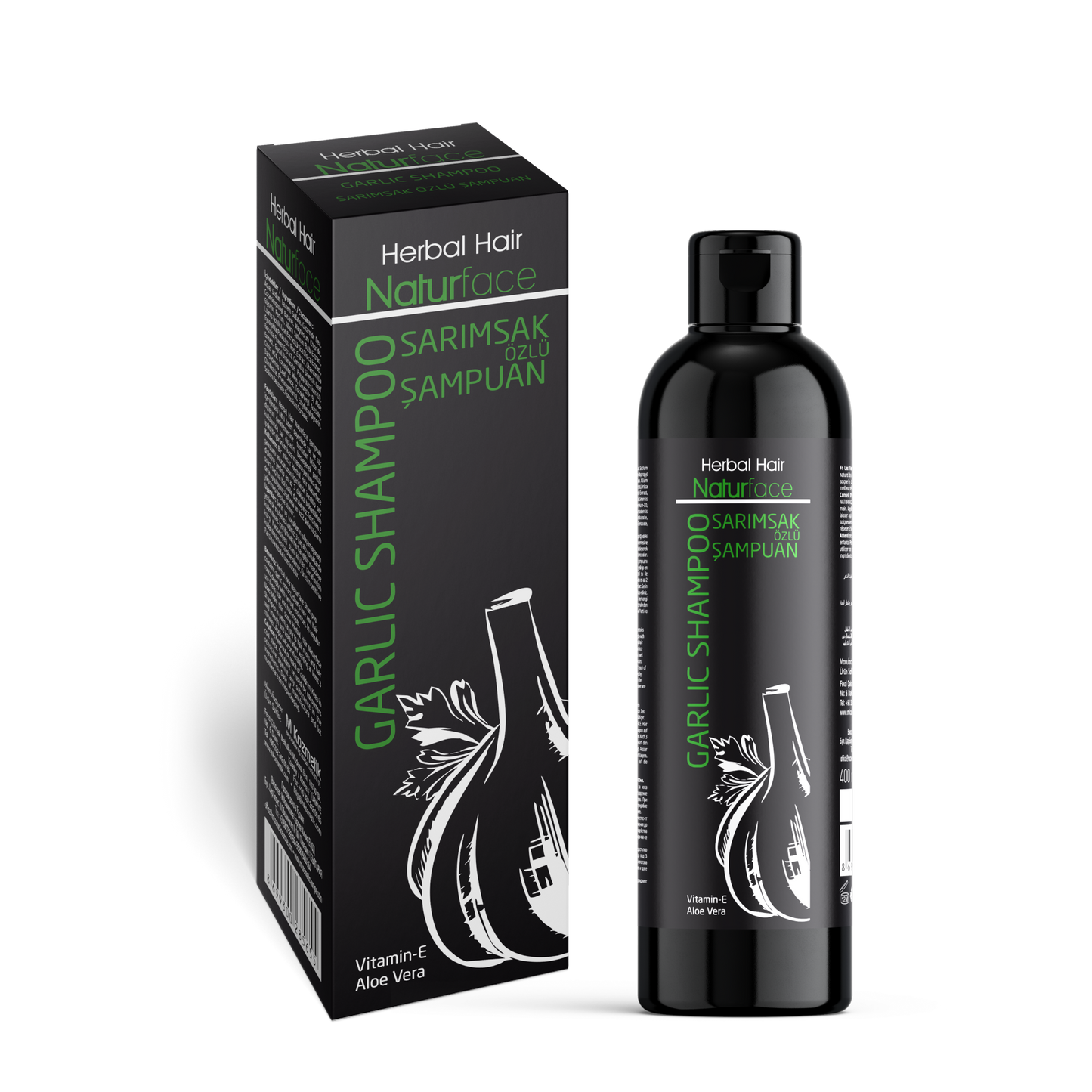 NATURFACE Knoblauch Shampoo gegen Haarausfall 400ml