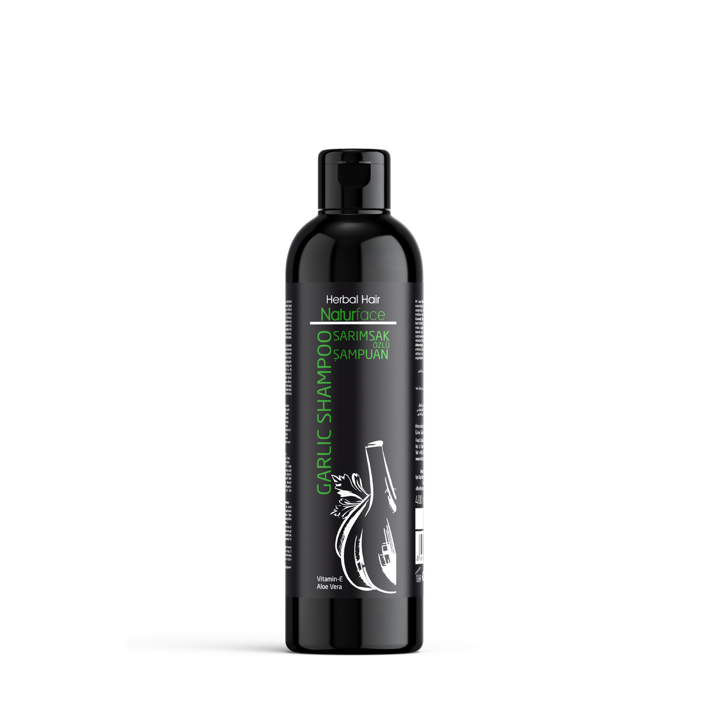 NATURFACE Knoblauch Shampoo gegen Haarausfall 400ml