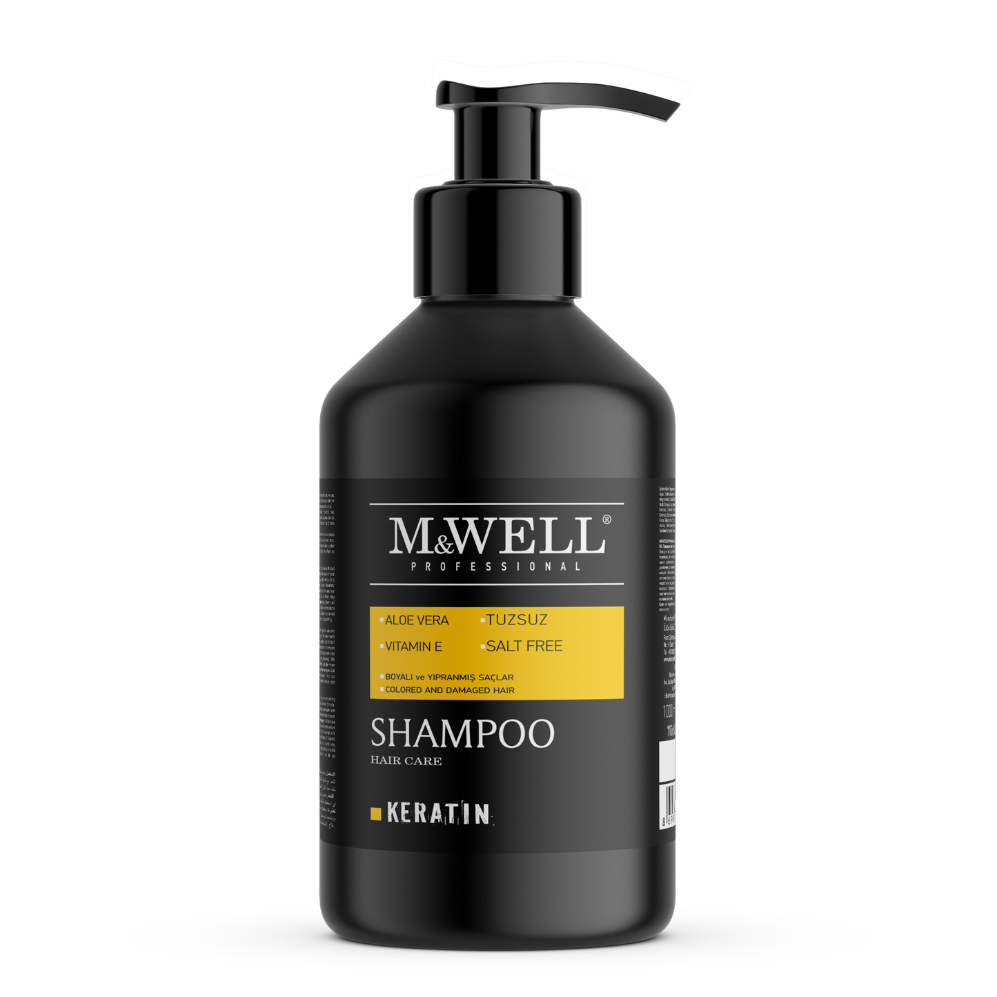 M&WELL Keratin Shampoo für gefärbtes und strapaziertes Haar 1000ml