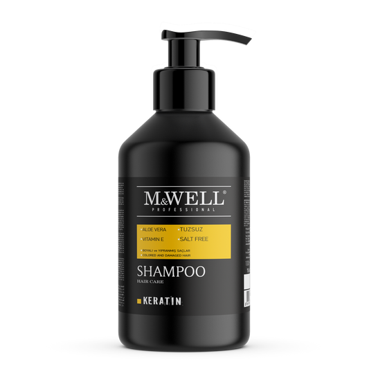 M&WELL Keratin Shampoo für gefärbtes und strapaziertes Haar 1000ml