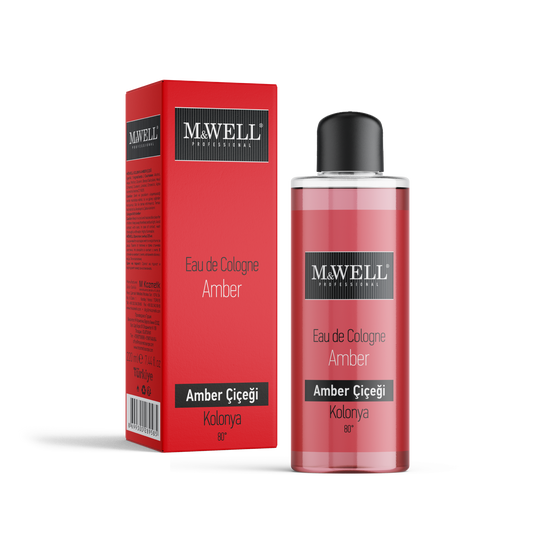M&WELL Eau de Cologne Kolonya Amber Bernstein 80° 220ml
