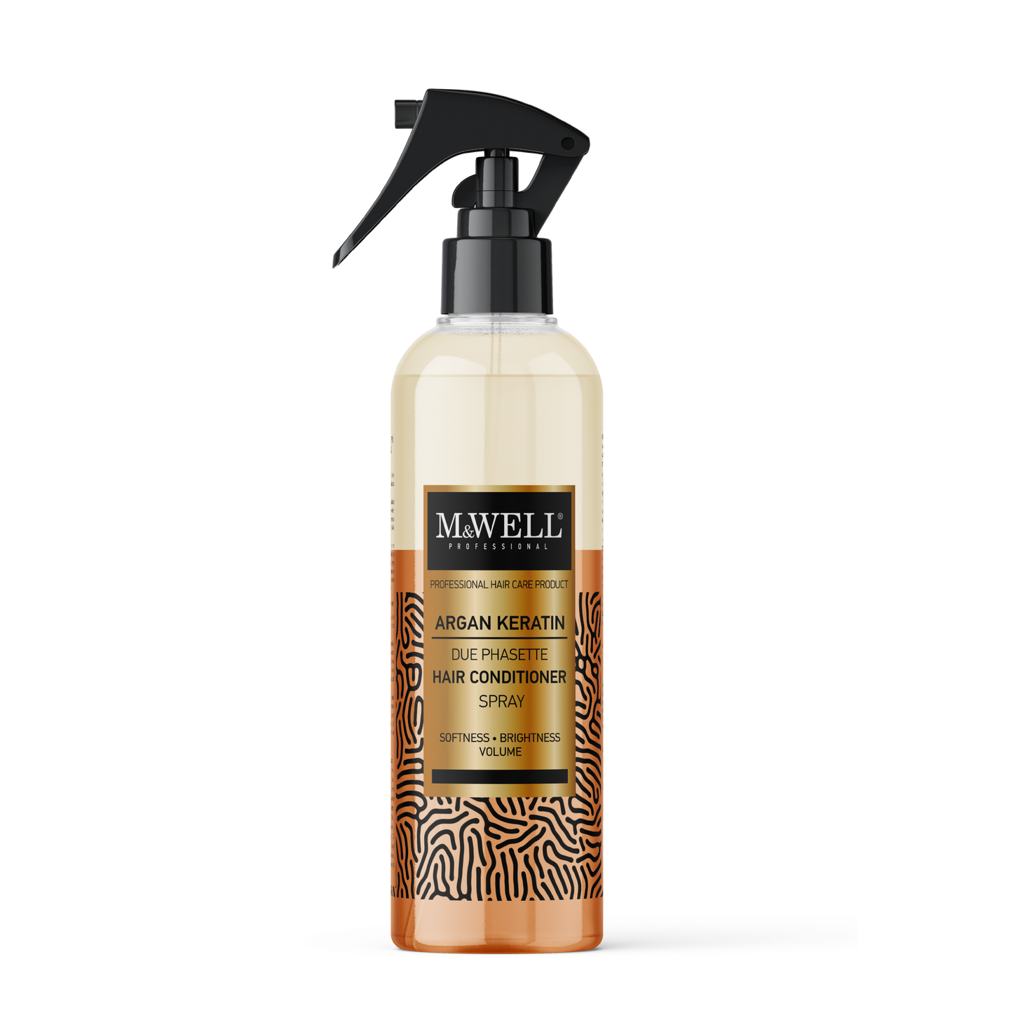 M&WELL Duophase Haarpflegespray Arganöl & Keratin Geschmeidigkeit Glanz & Volumen 400ml