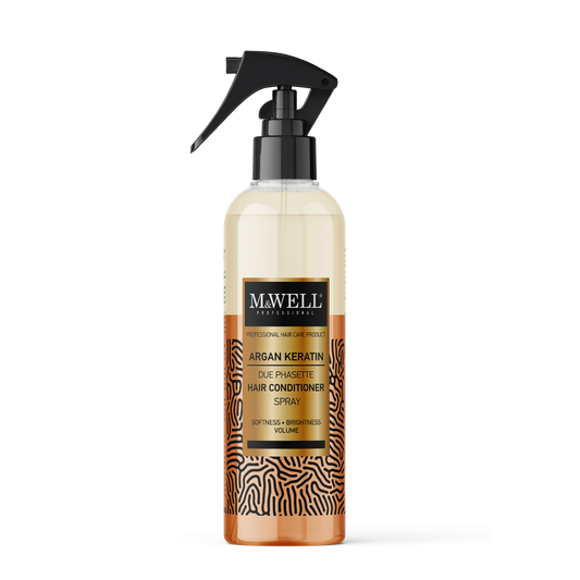 M&WELL Duophase Haarpflegespray Arganöl & Keratin Geschmeidigkeit Glanz & Volumen 400ml