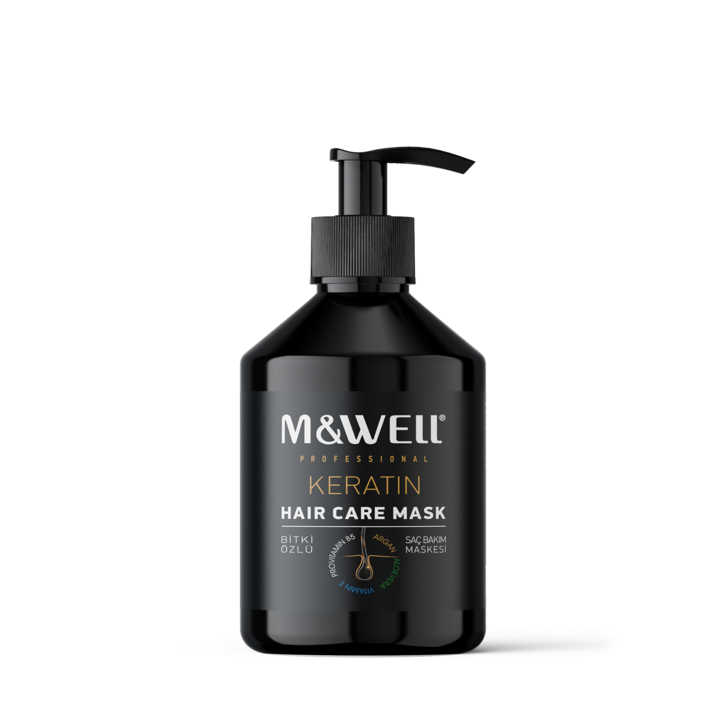 M&WELL Keratin Haarpflege Maske 500ml