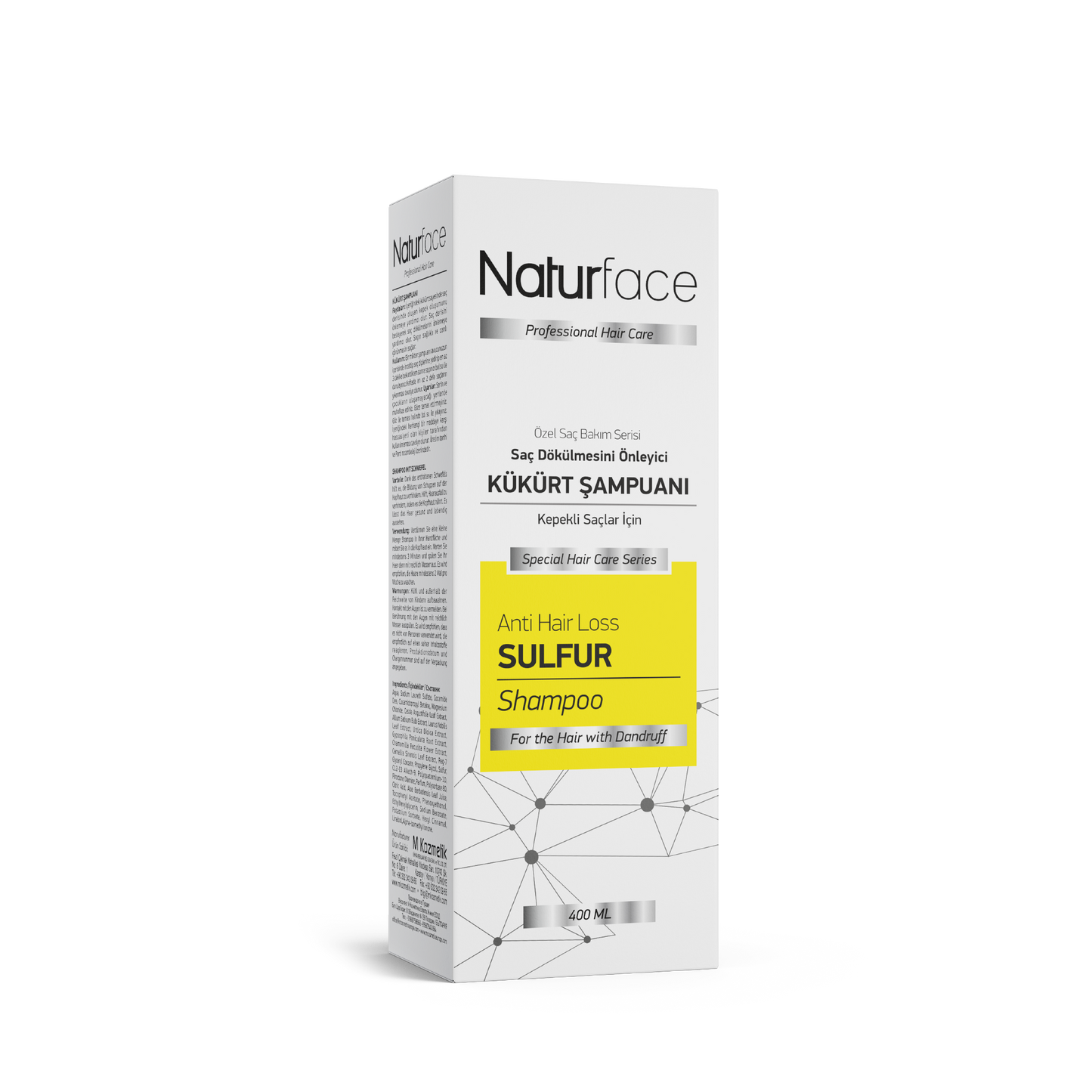 NATURFACE Schwefel Shampoo gegen Schuppen 400ml