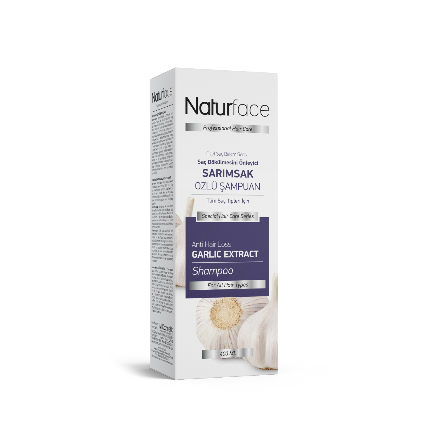 NATURFACE Knoblauch Shampoo gegen Haarausfall 400ml