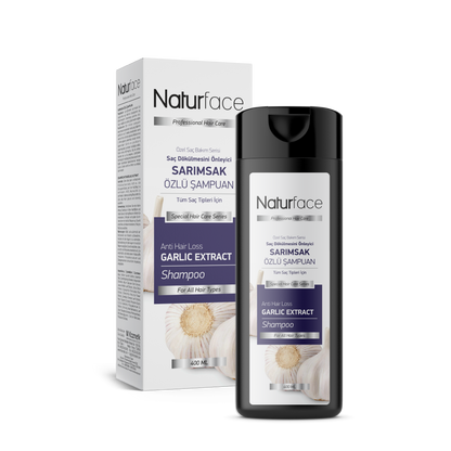 NATURFACE Knoblauch Shampoo gegen Haarausfall 400ml
