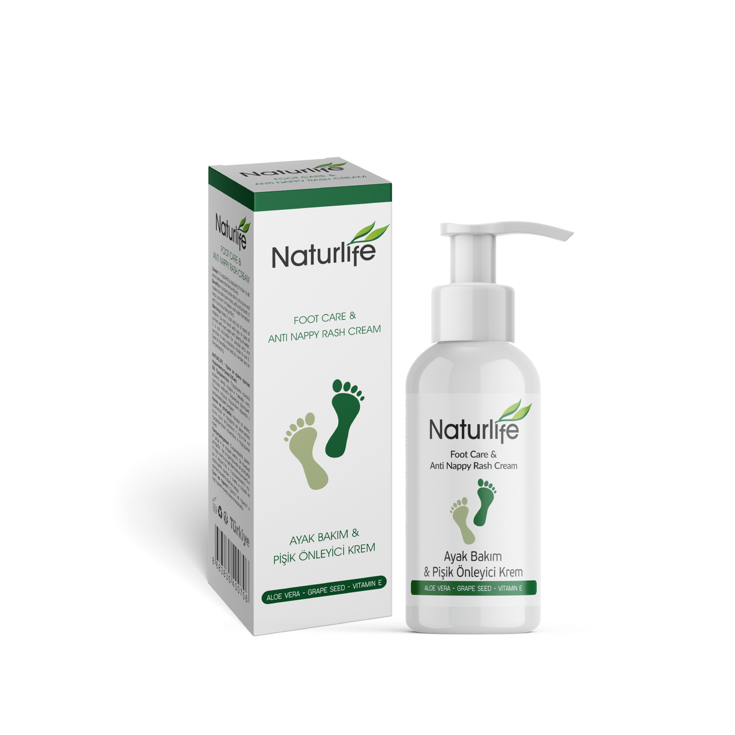 NATURLIFE Fußpflege mit Aloe Vera & Traubenkernöl 100ml