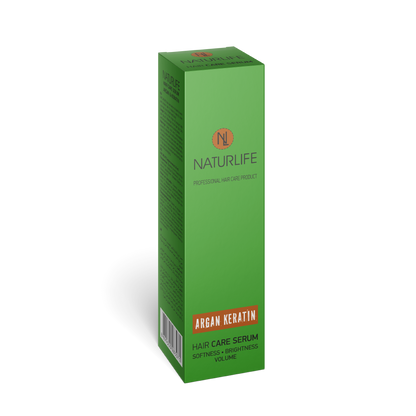 NATURLIFE Haarpflege Serum Haaröl mit Arganöl und Keratin für Geschmeidigkeit Glanz und Volumen 125ml