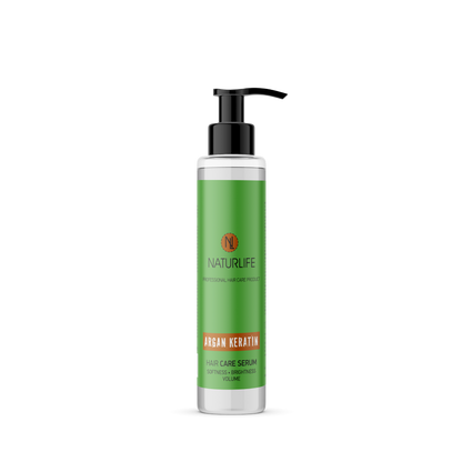 NATURLIFE Haarpflege Serum Haaröl mit Arganöl und Keratin für Geschmeidigkeit Glanz und Volumen 125ml