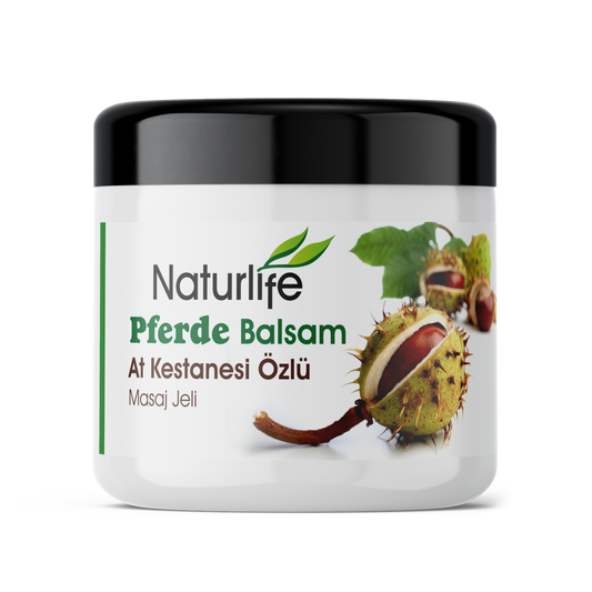 NATURLIFE Pferdebalsam mit Rosskastanienextrakt Schmerzlinderndes und Verspannungslösendes Massagegel 500g