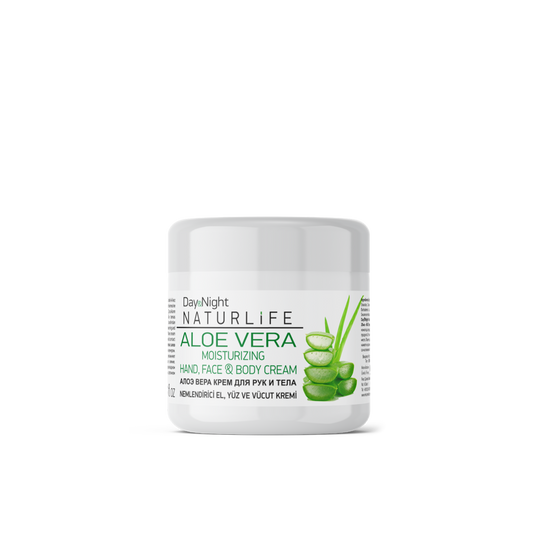 NATURLIFE Aloe Vera Feuchtigkeitscreme - Für Hände, Gesicht & Körper - 20ml