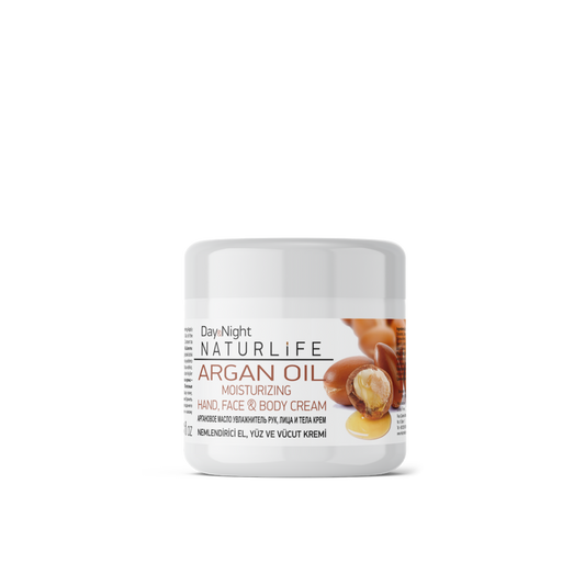 NATURLIFE Arganöl Feuchtigkeitscreme für Hände Gesicht Körper 20ml