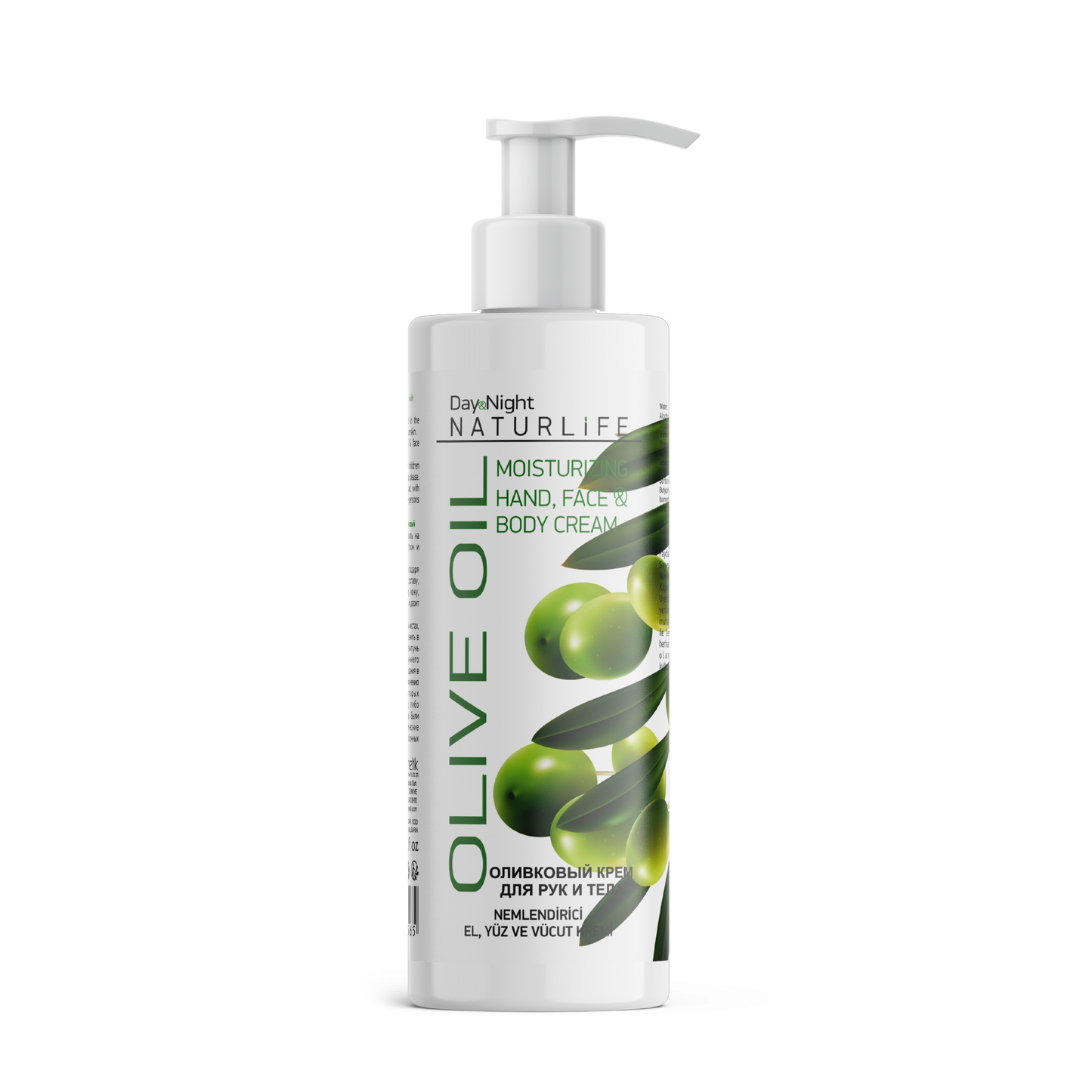 NATURLIFE Olivenöl Feuchtigkeitscreme für Hände Gesicht Körper 250ml