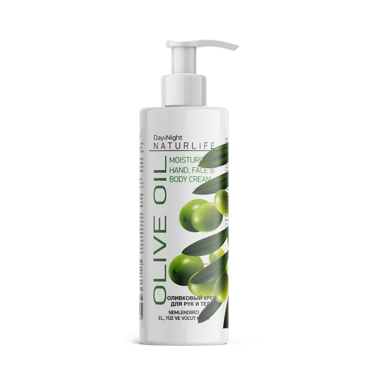 NATURLIFE Olivenöl Feuchtigkeitscreme für Hände Gesicht Körper 250ml